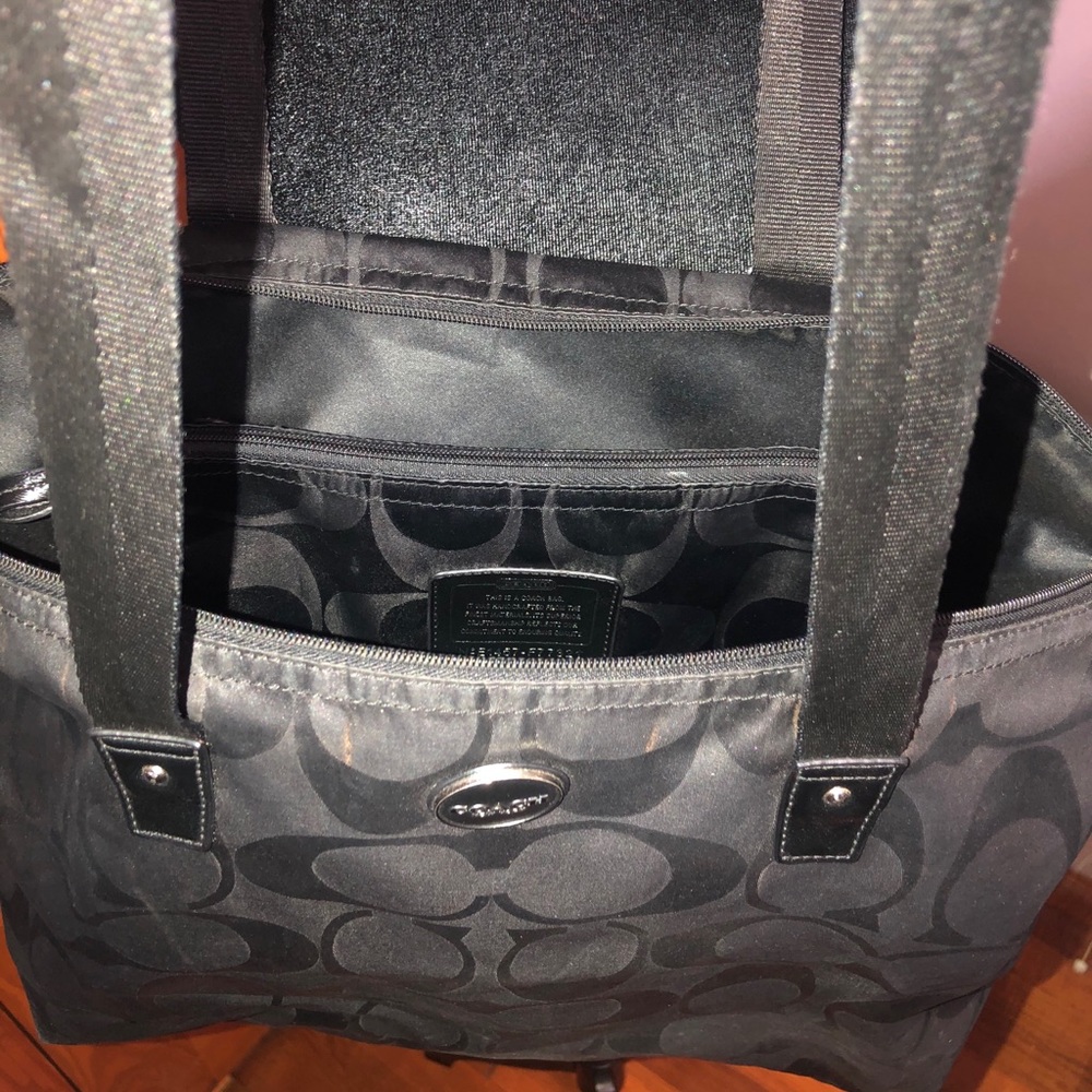 Coach Black Signature Tote Bag - Picture 5 of 15